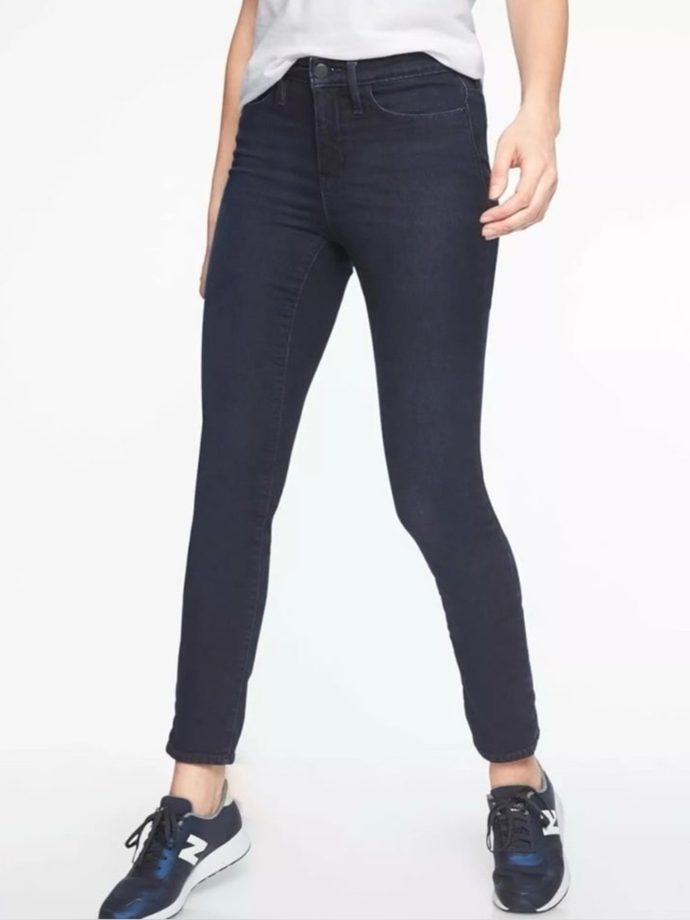 Athleta Sculptek Dark Wash Stretch Skinny Jeans - Navy Size 2